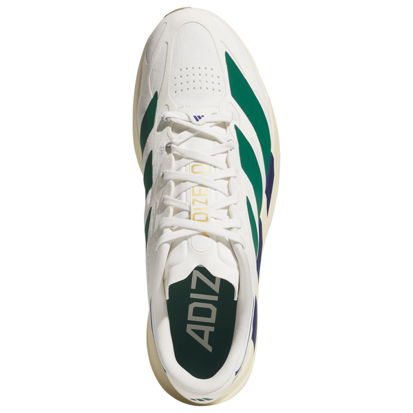 adidas adizero Evo SL Exo Suede - Men's - Core White/Collegiate Green/Cream White - Image 4