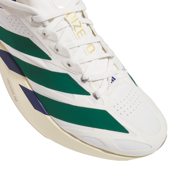 adidas adizero Evo SL Exo Suede - Men's - Core White/Collegiate Green/Cream White - Image 6