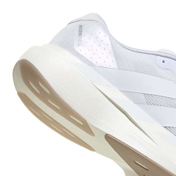adidas Adizero Evo SL - Men's - Ftwr White/Ftwr White/Warm Sandstone - Image 6