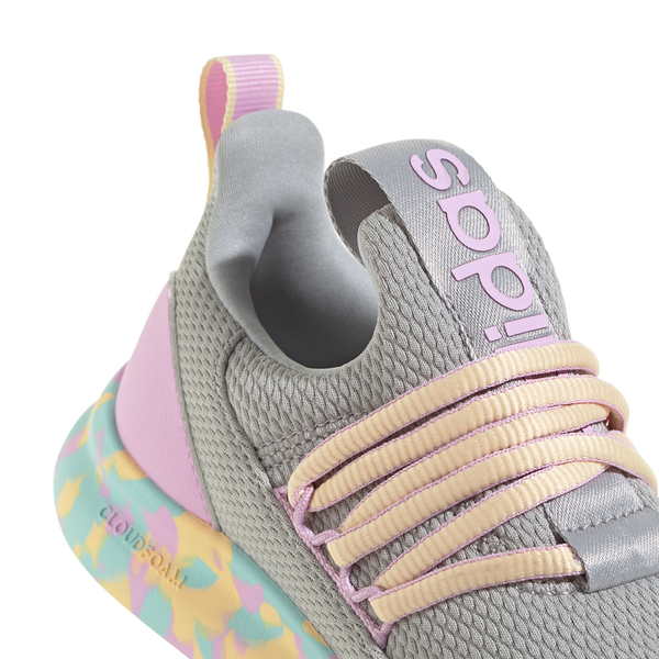 adidas Lite Racer Adapt 7.0 - Boys' Grade School - Grey Two/Orange Tint/Bliss Lilac - Image 7
