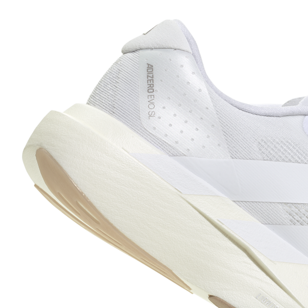 adidas Adizero Evo SL - Women's - Ftwr White/Ftwr White/Warm Sandstone - Image 6