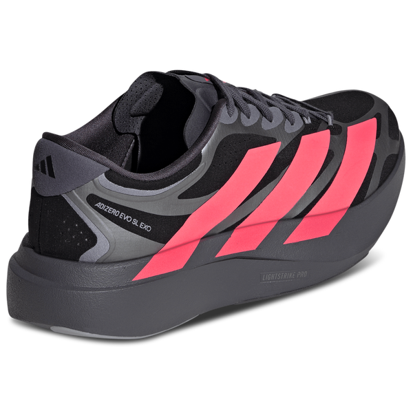 adidas Adizero Evo SL Exo - Men's - Core Black/Solar Turbo/Iron Metallic - Image 3
