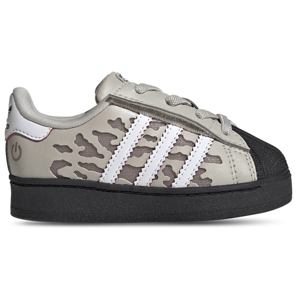 adidas Originals Superstar LED Lights Elastic Lace - Boys' Toddler - Wonder Alumina/Footwear White/Core Black