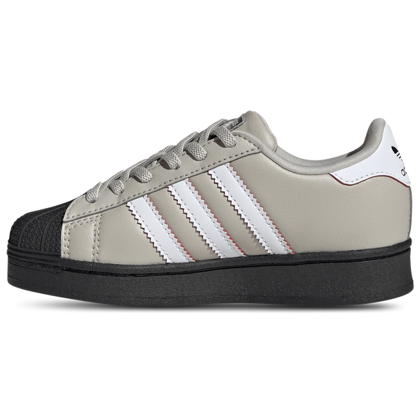 adidas Originals Superstar Led Lights Elastic Lace - Boys' Preschool - Wonder Alumina/Footwear White/Wonder White - Image 2