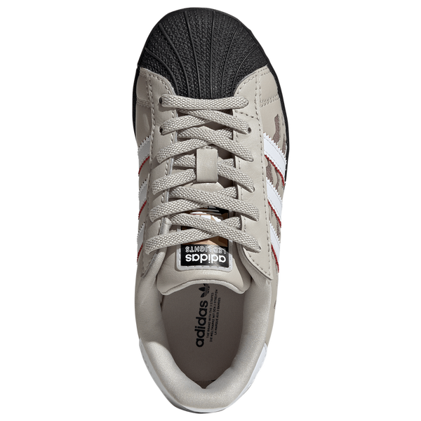 adidas Originals Superstar Led Lights Elastic Lace - Boys' Preschool - Wonder Alumina/Footwear White/Wonder White - Image 4