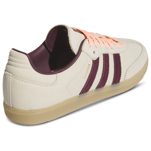 adidas Originals Samba OG - Women's - Wonder White/Maroon/Frozen Turbo - Image 3