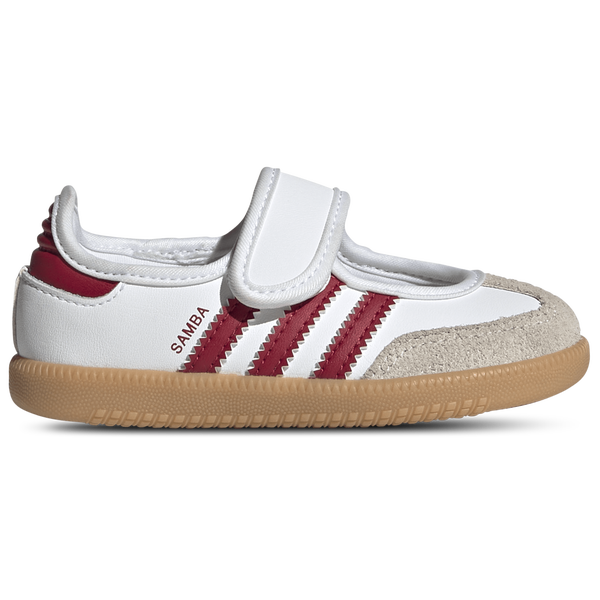 adidas Originals Samba Jane - Girls' Toddler - Footwear White/Team Victory Red/Gum
