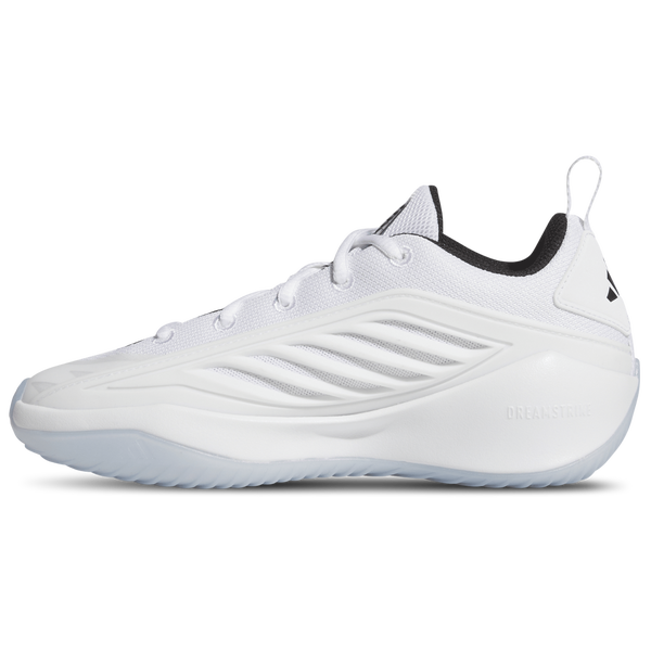 adidas Anthony Edwards Believe That 1 - Boys' Grade School - Footwear White/Core Black/Footwear White - Image 2