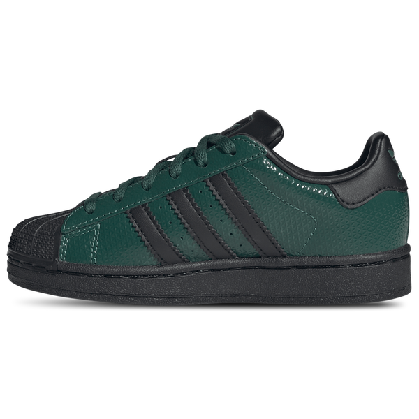 adidas Originals Superstar - Boys' Preschool - Collegiate Green/Core Black/Collegiate Green - Image 2