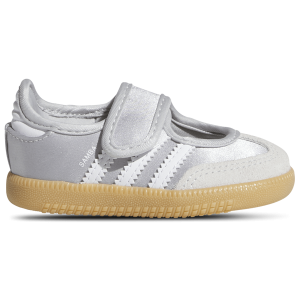 adidas Originals Samba Jane - Girls' Toddler - Silver/Silver
