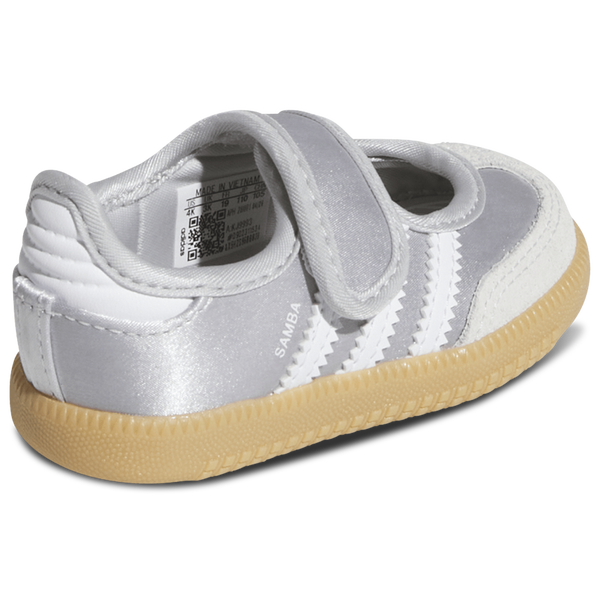 adidas Originals Samba Jane - Girls' Toddler - Silver/Silver - Image 3