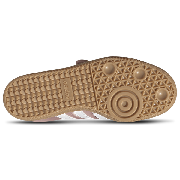 adidas Samba Jane Satin - Girls' Grade School - Footwear White/Wonder Mauve/Gum - Image 5