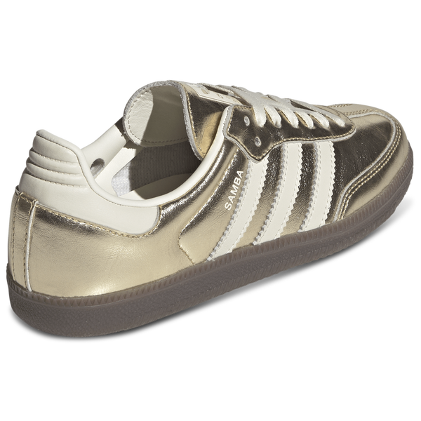 adidas Originals Samba OG - Women's - Gold Met/Off White/Gum - Image 3