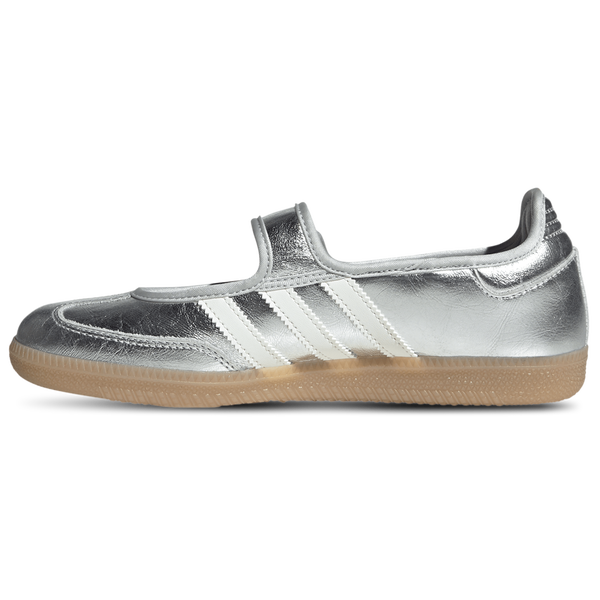 adidas Originals Samba Jane - Women's - Silver Metallic/Off White/Gum - Image 2
