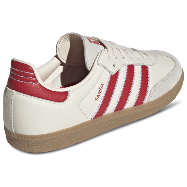adidas Samba OG - Men's - Off White/Better Scarlet/Gum - Image 3
