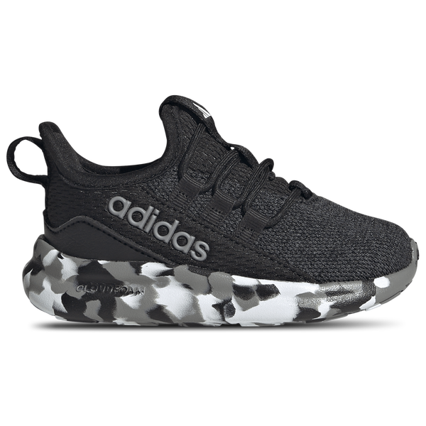 adidas Lite Racer Adapt 8.0 Elastic Lace - Boys' Toddler - Grey/Core Black/Carbon