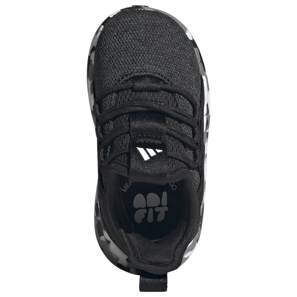 adidas Lite Racer Adapt 8.0 Elastic Lace - Boys' Toddler - Grey/Core Black/Carbon - Image 4