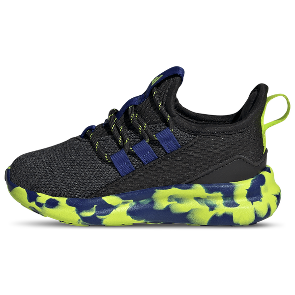 adidas Lite Racer Adapt 8.0 Elastic Lace - Boys' Toddler - Core Black/Solar Slime/Mystery Ink - Image 2