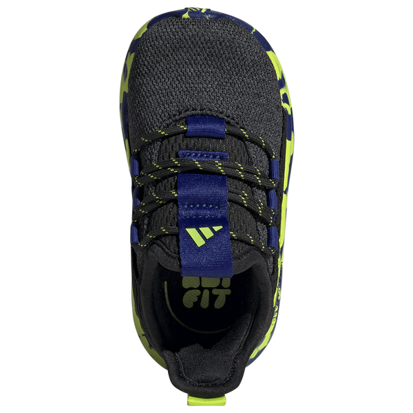 adidas Lite Racer Adapt 8.0 Elastic Lace - Boys' Toddler - Core Black/Solar Slime/Mystery Ink - Image 4