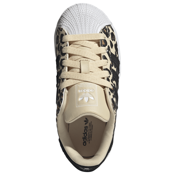 adidas Originals Superstar - Girls' Preschool - Tan/Multi - Image 4