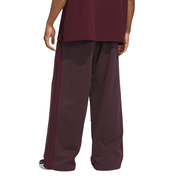 adidas Basketball Fleece 3-Stripe Pants - Men's - Shadow Maroon - Image 2