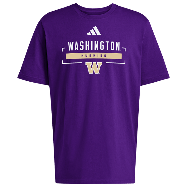 adidas University of Washington Fresh T-Shirt - Men's - Purple