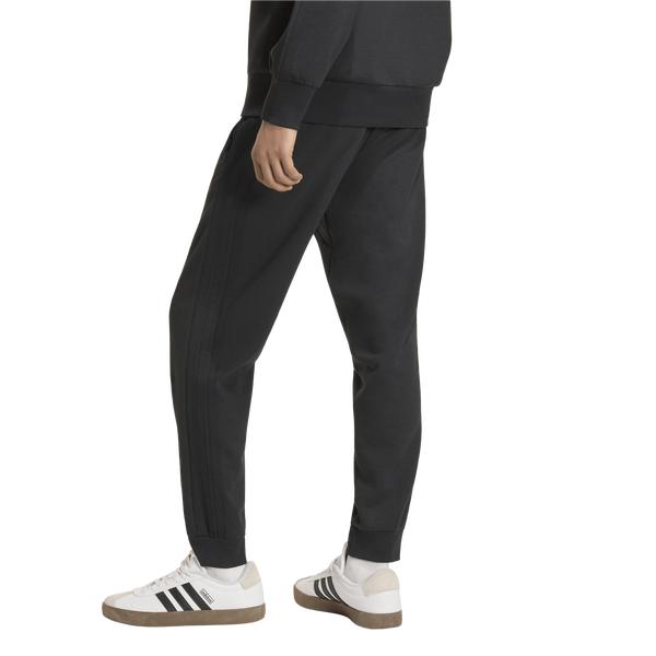 adidas Essentials 3-Stripes Fleece Joggers - Men's - Black/Black - Image 2