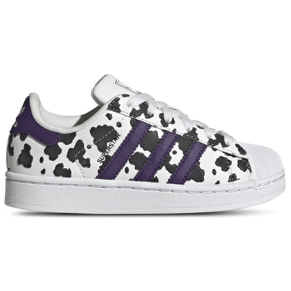 adidas Originals Superstar - Boys' Preschool - Violet/Footwear White/Crystal White