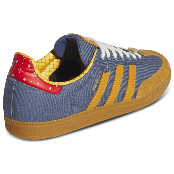 adidas Originals Samba - Men's - Blue/Yellow/Brown - Image 3