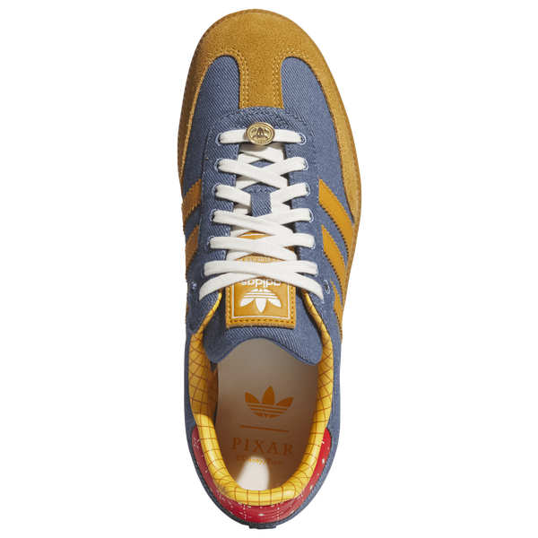 adidas Originals Samba - Men's - Blue/Yellow/Brown - Image 4