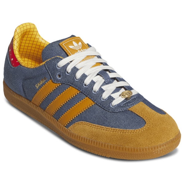 adidas Originals Samba - Men's - Blue/Yellow/Brown - Image 6