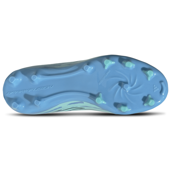 adidas F50 Sparkfusion League Trinity Rodman FG/AG Mid - Boys' Grade School - Semi Blue Burst/Footwear White/Lucid Pink - Image 5