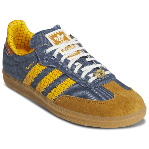 adidas Originals Samba - Boys' Grade School - Blue/Multi - Image 6