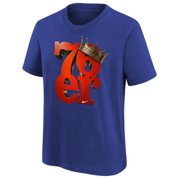 Nike LeBron Crown T-Shirt - Boys' Grade School - Rush Blue - Image 2