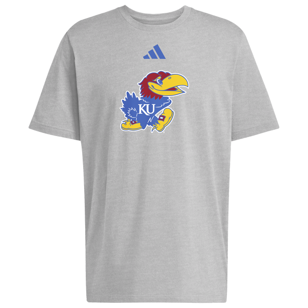 adidas Jayhawks Graphic T-Shirt - Men's - Gray