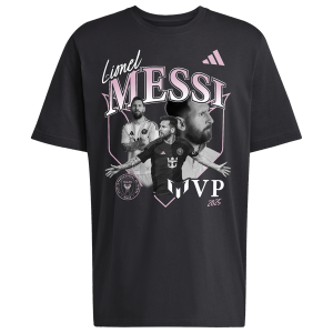 adidas Messi 2025 MVP T-Shirt - Men's - Black/Black