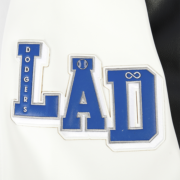 Pro Standard Los Angeles Dodgers City Signature Varsity Jckt - Men's - Black/White - Image 7