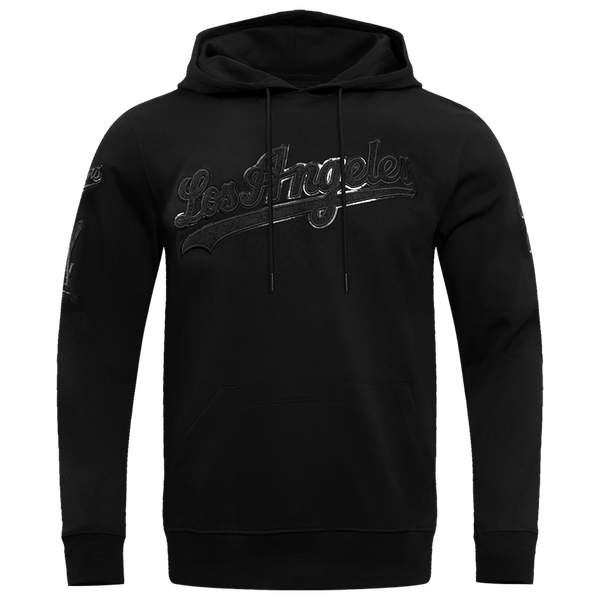 Pro Standard Los Angeles Dodgers Triple Black Dk PO Hoodie - Men's