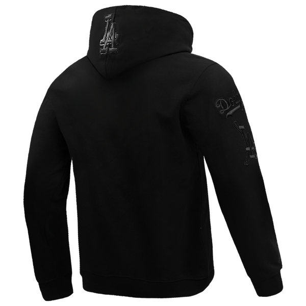 Pro Standard Los Angeles Dodgers Triple Black Dk PO Hoodie - Men's - Image 4