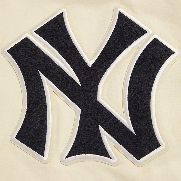 Pro Standard New York Yankees Retro Classic Fleece PO Hoodie - Men's - Eggshell/Midnight Navy - Image 6