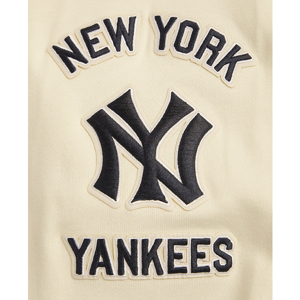 Pro Standard New York Yankees Retro Classic Fleece PO Hoodie - Men's - Eggshell/Midnight Navy - Image 7