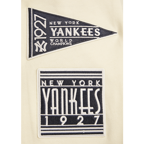 Pro Standard New York Yankees Retro Classic Fleece PO Hoodie - Men's - Eggshell/Midnight Navy - Image 8