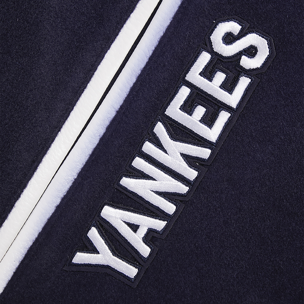 Pro Standard New York Yankees Retro Clssc Wool Varsity Jacket - Men's - Midnight Navy/White - Image 7