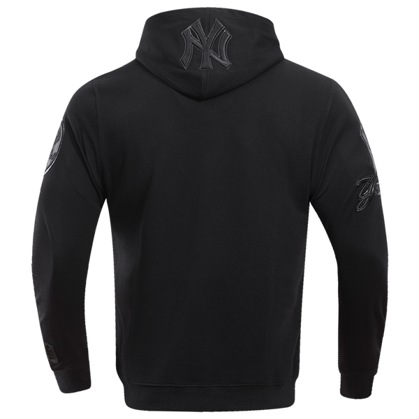 Pro Standard New York Yankees Triple Black Dk PO Hoodie - Men's - Image 4