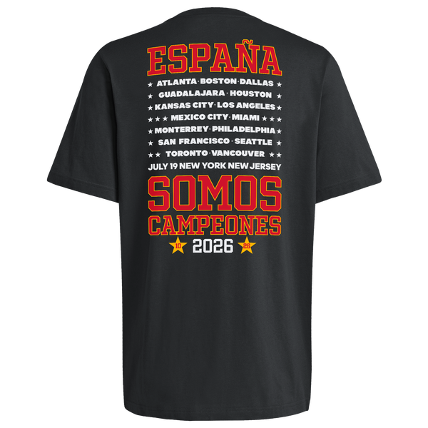 adidas Spain Somos Campeones T-Shirt - Men's - Black - Image 2