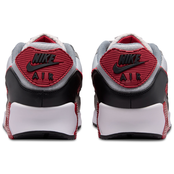 Nike Air Max 90 - Men's - White/Grey/Red - Image 3