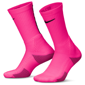Nike Elite Cushion Crew Socks 1 Pair - Adult - Hyper Pink/Fireberry/Pinksicle