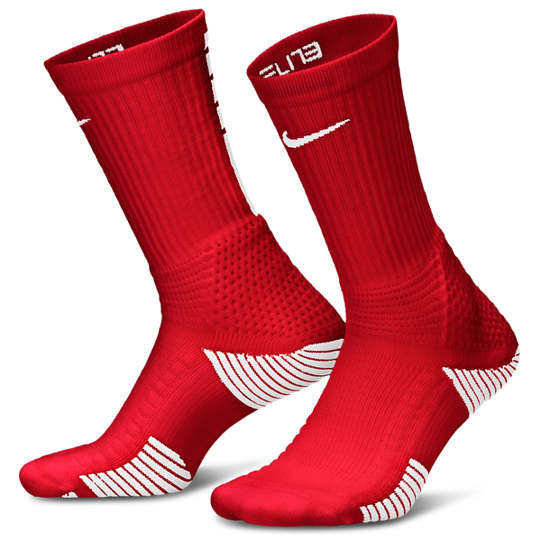 Nike Elite 2.0 Cushion Crew 1 Pair - Adult - University Red/White