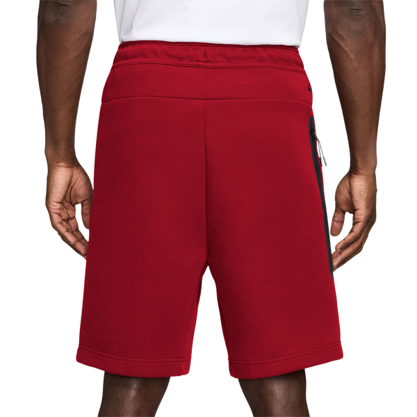 Nike Tech Fleece Shorts - Men's - Gym Red/Black - Image 2