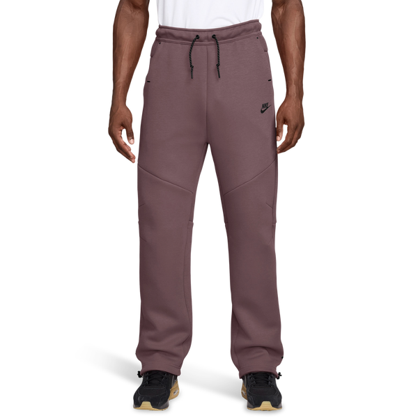 Nike Tech Fleece Open Hem Pants - Men's - Black/Brown